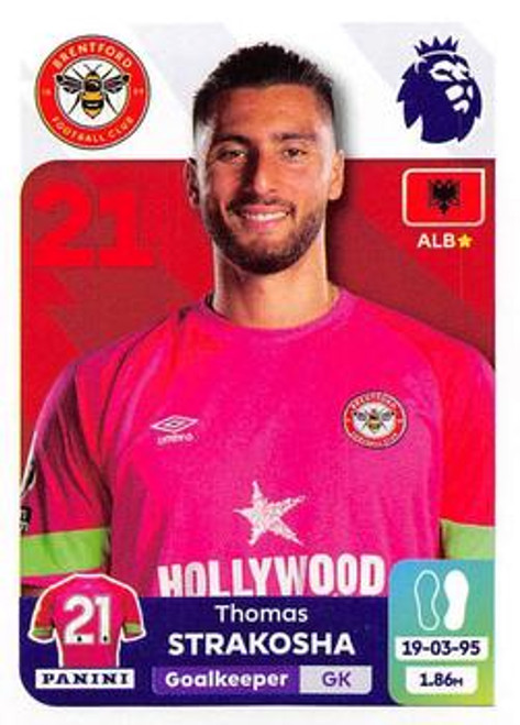 #112 Thomas Strakosha (Brentford) Panini Premier League 2024 Sticker Collection #112 Thomas Strakosha (Brentford) Panini Premier League 2024 Sticker Collection