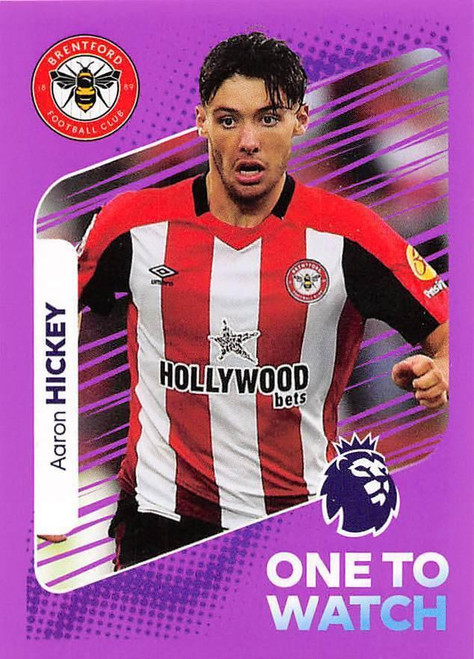 #135 Aaron Hickey ONE TO WATCH (Brentford) Panini Premier League 2024 Sticker Collection