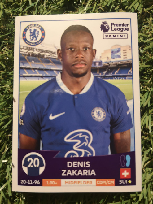 #183 Denis Zakaria (Chelsea) Panini Premier League 2023 Sticker Collection