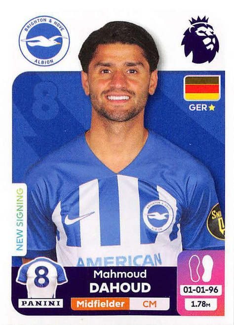 #150 Mahmoud Dahoud (Brighton & HA) Panini Premier League 2024 Sticker Collection