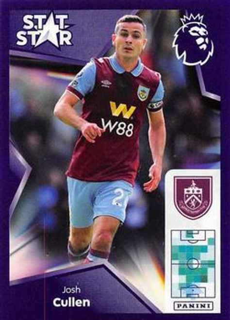 #195 Josh Cullen STAT STAR (Burnley) Panini Premier League 2024 Sticker Collection