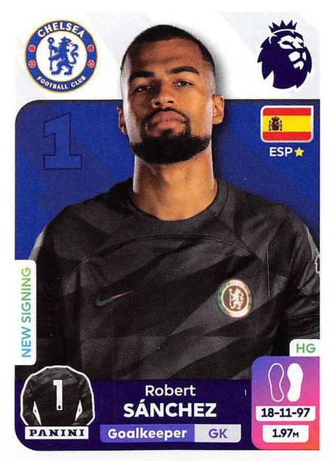 #198 Robert Sanchez (Chelsea) Panini Premier League 2024 Sticker Collection