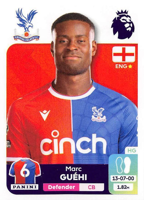 #233 Marc Guehi (Crystal Palace) Panini Premier League 2024 Sticker Collection