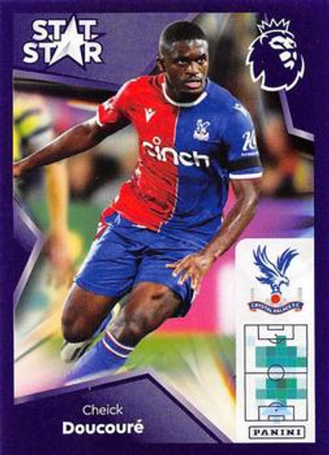 #253 Cheick Doucoure STAT STAR (Crystal Palace) Panini Premier League 2024 Sticker Collection