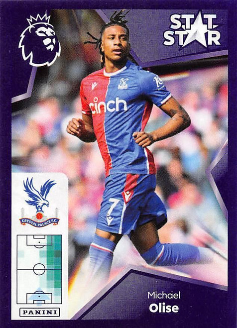 #254 Michael Olise STAT STAR (Crystal Palace) Panini Premier League 2024 Sticker Collection