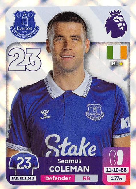 #264 Seamus Coleman (Everton) Panini Premier League 2024 Sticker Collection
