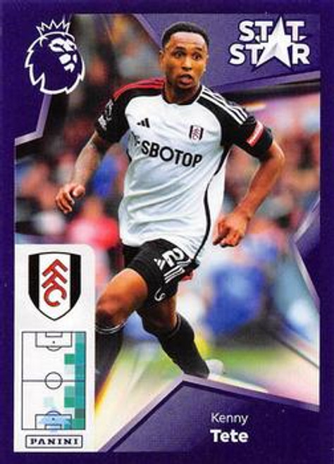 #310 Kenny Tete STAT STAR (Fulham) Panini Premier League 2024 Sticker Collection