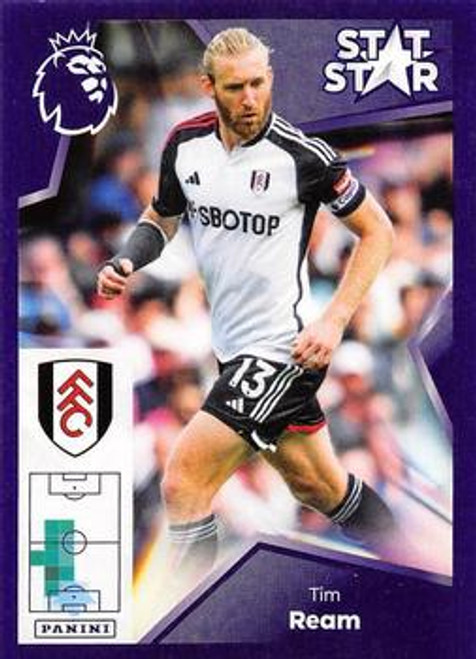 #312 Tim Ream STAT STAR (Fulham) Panini Premier League 2024 Sticker Collection