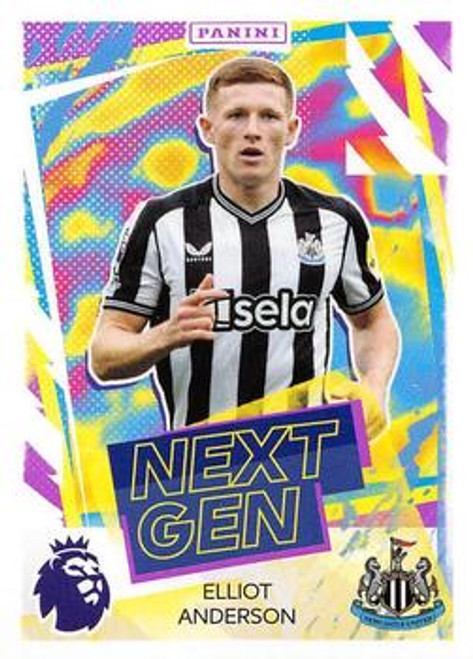 #335 Elliott Anderson (Newcastle United) Panini Premier League 2024 Sticker Collection NEXT GEN