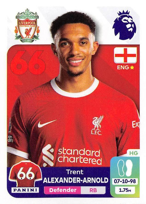 #355 Trent Alexander-Arnold (Liverpool) Panini Premier League 2024 Sticker Collection