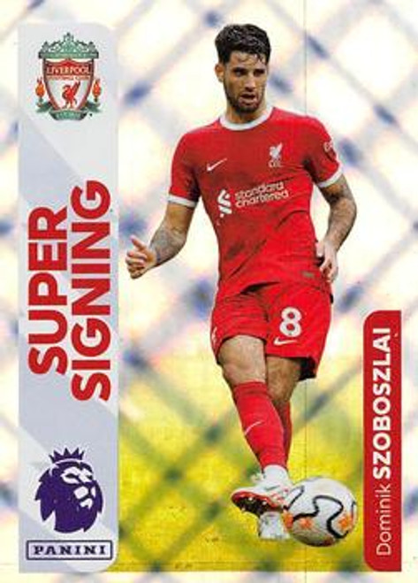 #370 Dominik Szoboszlai SUPER SIGNING (Liverpool) Panini Premier League 2024 Sticker Collection
