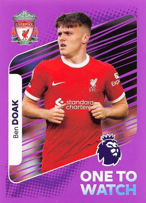 #373 Ben Doak ONE TO WATCH (Liverpool) Panini Premier League 2024 Sticker Collection