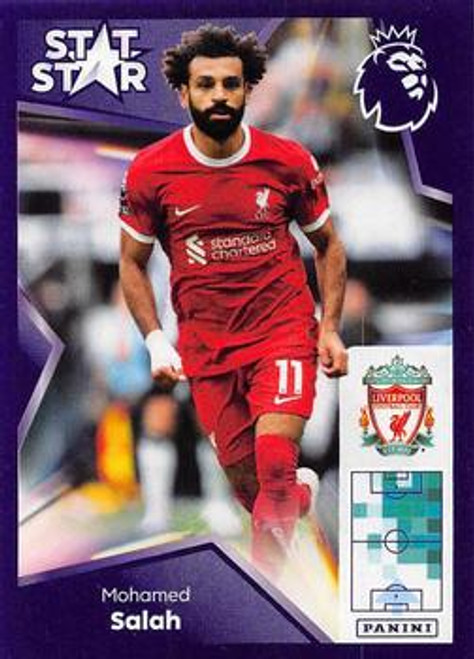 #375 Mohamed Salah STAT STAR (Liverpool) Panini Premier League 2024 Sticker Collection