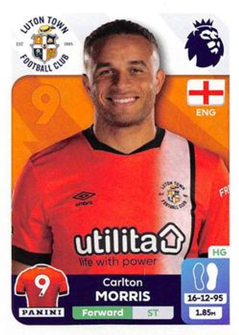 #395 Carlton Morris (Luton Town) Panini Premier League 2024 Sticker Collection