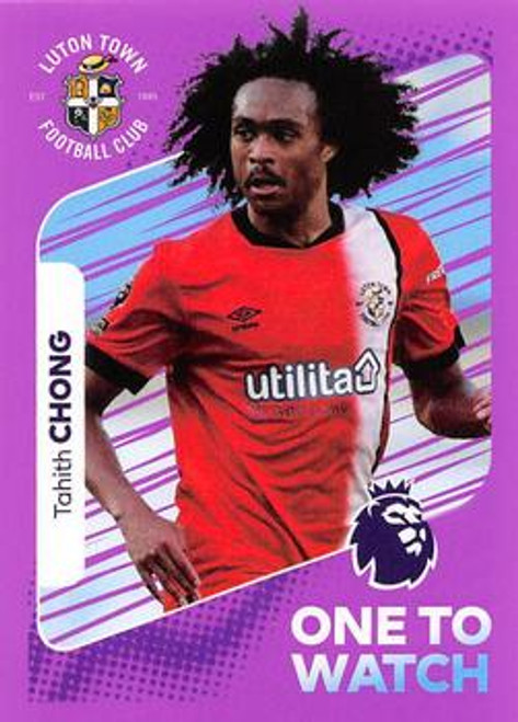 #401 Tahith Chong ONE TO WATCH (Luton Town) Panini Premier League 2024 Sticker Collection