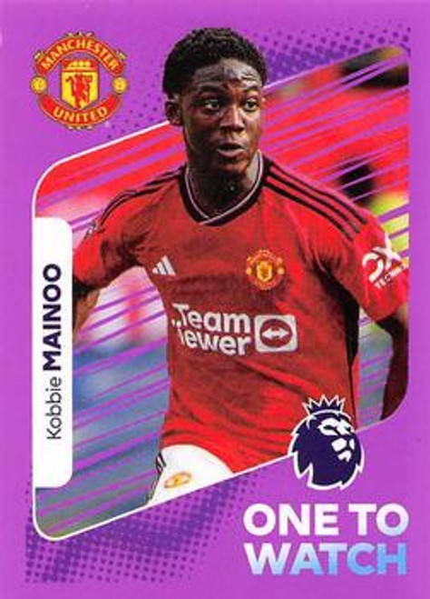 #459 Kobbie Mainoo ONE TO WATCH (Manchester United) Panini Premier League 2024 Sticker Collection