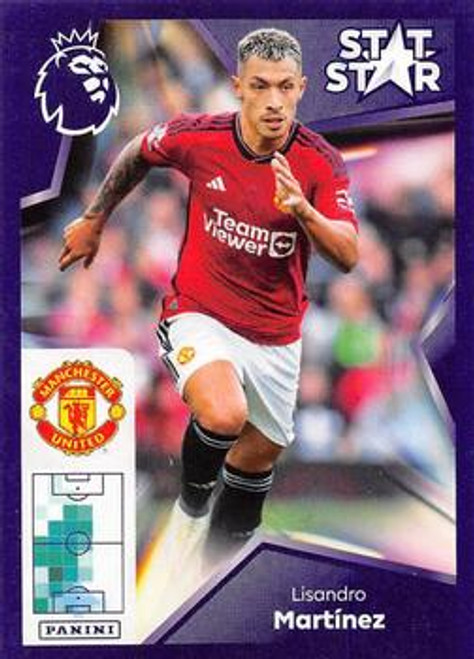 #460 Lisandro Martinez STAT STAR (Manchester United) Panini Premier League 2024 Sticker Collection