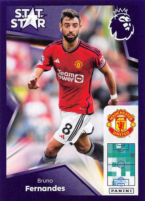 #461 Bruno Fernandes STAT STAR (Manchester United) Panini Premier League 2024 Sticker Collection