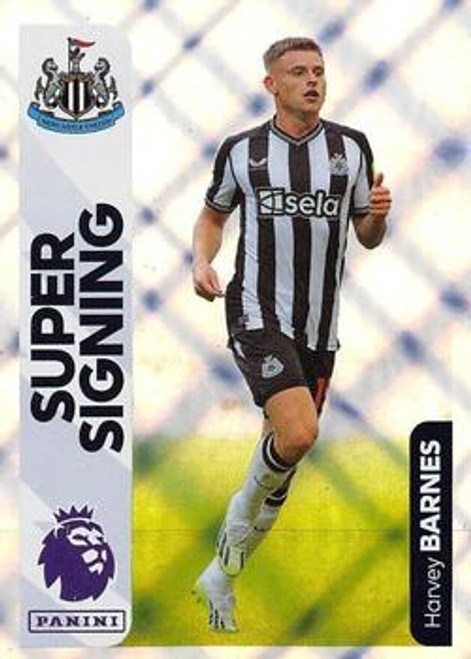 #486 Harvey Barnes SUPER SIGNING (Newcastle United) Panini Premier League 2024 Sticker Collection