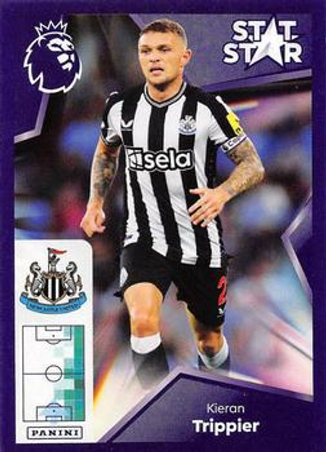 #490 Kieran Trippier STAT STAR (Newcastle United) Panini Premier League 2024 Sticker Collection