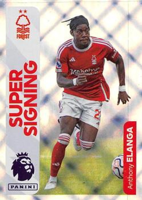 #515 Anthony Elanga SUPER SIGNING (Nottingham Forest) Panini Premier League 2024 Sticker Collection