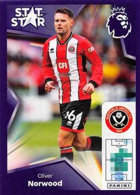 #549 Oliver Norwood STAT STAR (Sheffield United) Panini Premier League 2024 Sticker Collection