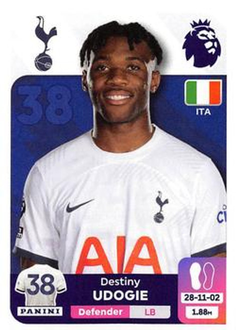 #559 Destiny Udogie (Tottenham Hotspur) Panini Premier League 2024 Sticker Collection