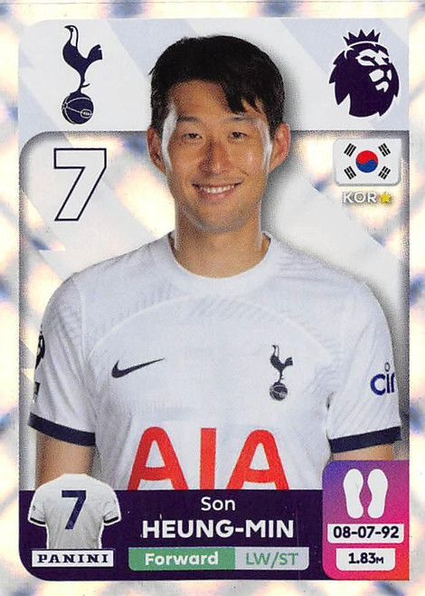 #568 Son Heung-Min (Tottenham Hotspur) Panini Premier League 2024 Sticker Collection #568 Son Heung-Min (Tottenham Hotspur) Panini Premier League 2024 Sticker Collection