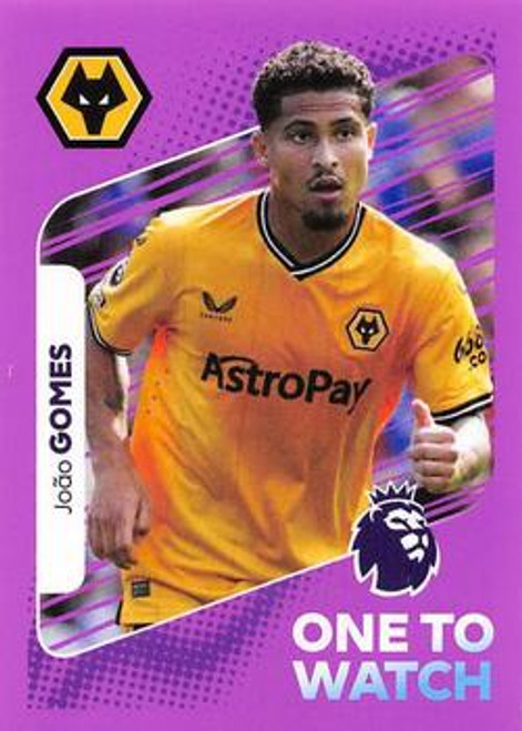 #633 Joao Gomes ONE TO WATCH (Wolverhampton Wanderers) Panini Premier League 2024 Sticker Collection