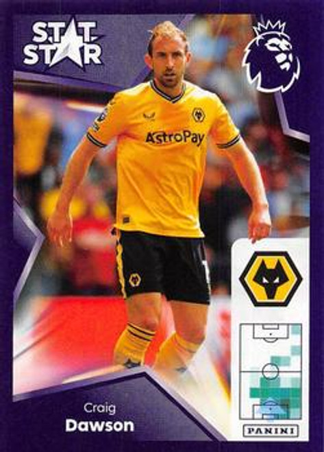 #635 Craig Dawson STAT STAR (Wolverhampton Wanderers) Panini Premier League 2024 Sticker Collection