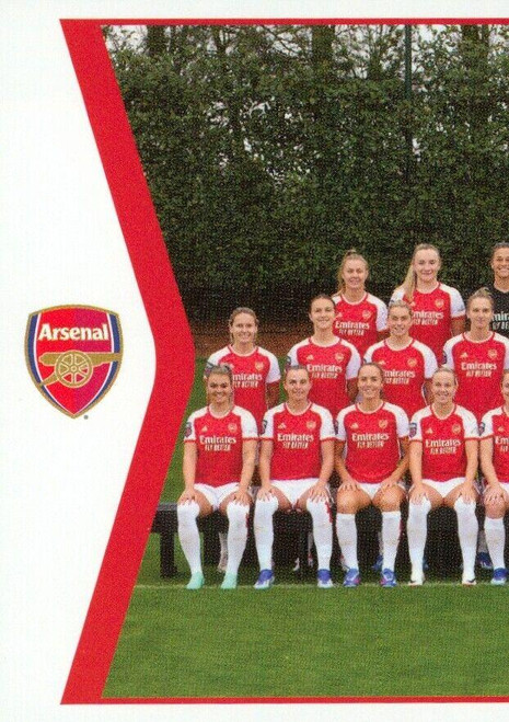#15 Team Photo LEFT (Arsenal) Panini Women's Super League 2024 Sticker Collection SQUAD SNAPSHOT