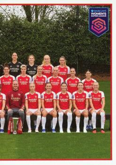 #16 Team Photo RIGHT (Arsenal) Panini Women's Super League 2024 Sticker Collection SQUAD SNAPSHOT