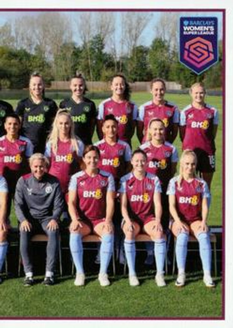 #18 Team Photo RIGHT (Aston Villa) Panini Women's Super League 2024 Sticker Collection SQUAD SNAPSHOT