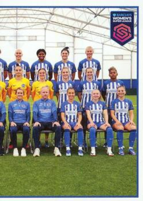 #22 Team Photo RIGHT (Brighton & Hove Albion) Panini Women's Super League 2024 Sticker Collection SQUAD SNAPSHOT