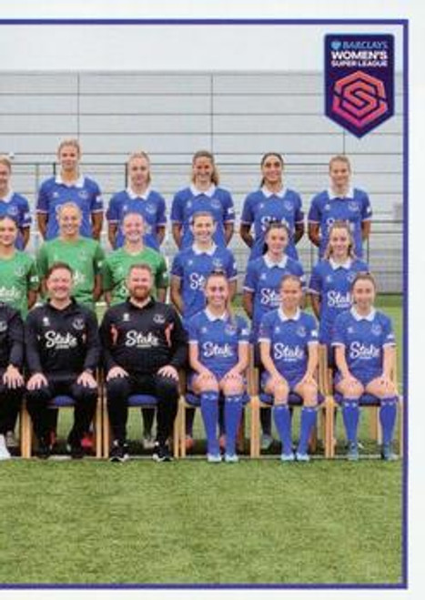 #31 Team Photo RIGHT (Everton) Panini Women's Super League 2024 Sticker Collection SQUAD SNAPSHOT