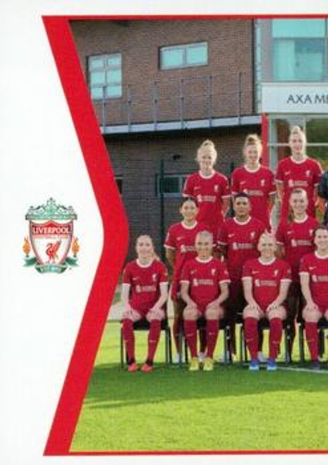 #35 Team Photo LEFT (Liverpool) Panini Women's Super League 2024 Sticker Collection SQUAD SNAPSHOT