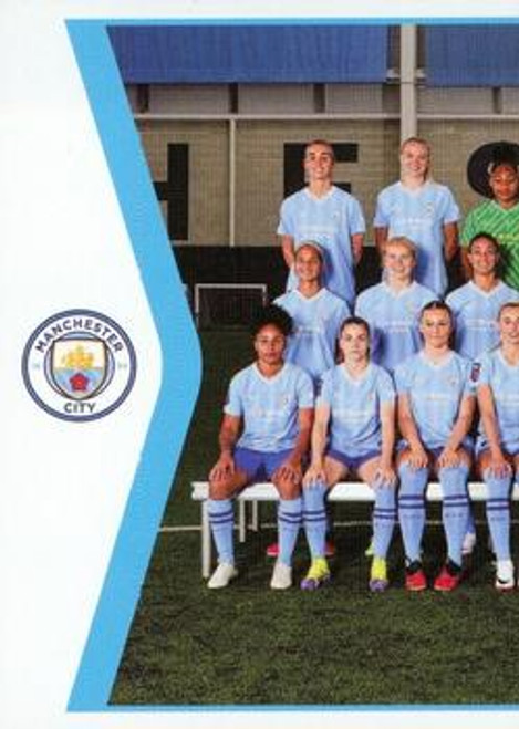 #39 Team Photo LEFT (Manchester City) Panini Women's Super League 2024 Sticker Collection SQUAD SNAPSHOT