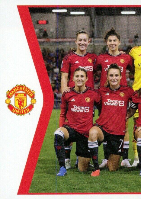 #42 Team Photo LEFT (Manchester United) Panini Women's Super League 2024 Sticker Collection SQUAD SNAPSHOT