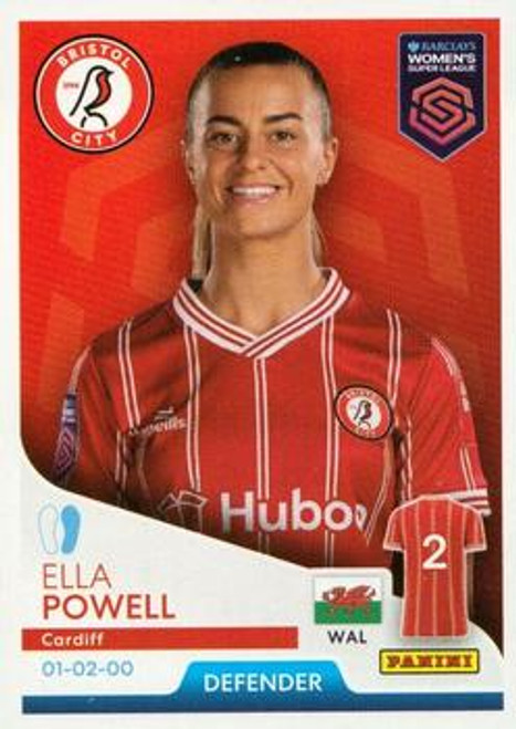 #103 Ella Powell (Bristol City) Panini Women's Super League 2024 Sticker Collection