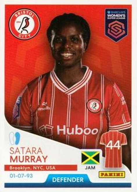 #106 Satara Murray (Bristol City) Panini Women's Super League 2024 Sticker Collection