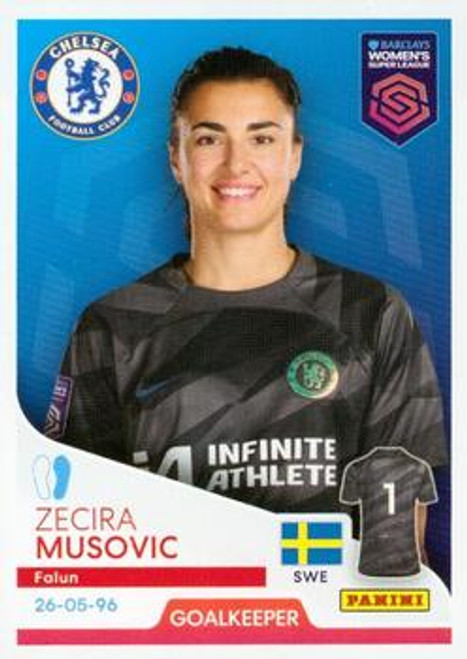 #119 Zecira Musovic (Chelsea) Panini Women's Super League 2024 Sticker Collection