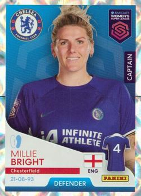 #120 Millie Bright (Chelsea) Panini Women's Super League 2024 Sticker Collection