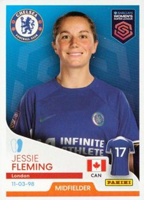 #127 Jessie Fleming (Chelsea) Panini Women's Super League 2024 Sticker Collection