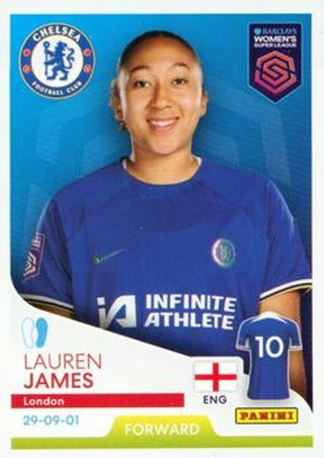 #131 Lauren James (Chelsea) Panini Women's Super League 2024 Sticker Collection