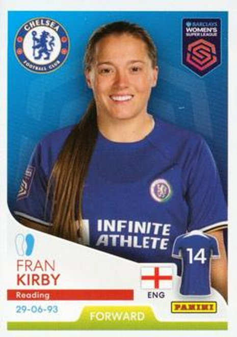 #133 Fran Kirby (Chelsea) Panini Women's Super League 2024 Sticker Collection