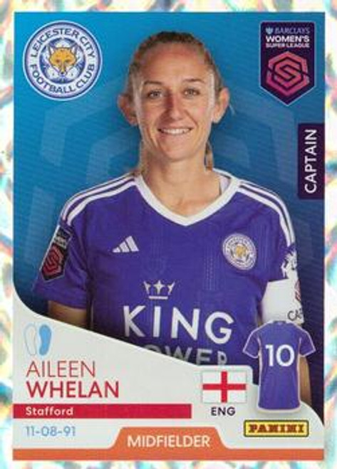 #172 Aileen Whelan (Leicester City) Panini Women's Super League 2024 Sticker Collection