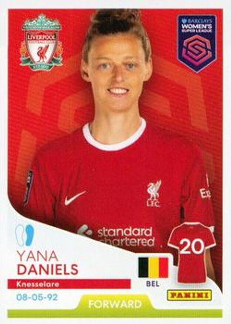 #196 Yaya Daniels (Liverpool) Panini Women's Super League 2024 Sticker Collection