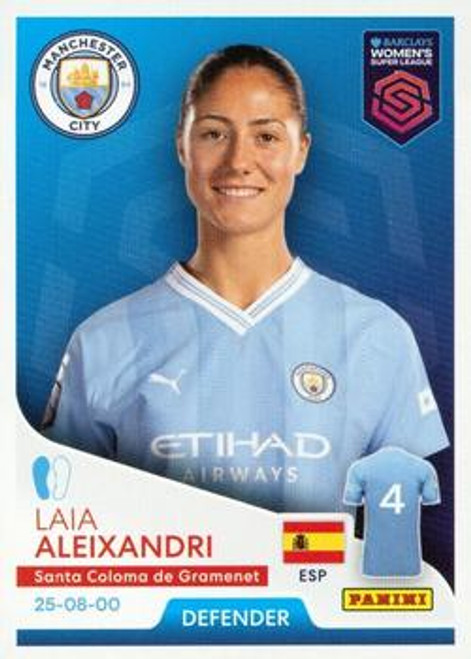 #200 Laia Aleixandri (Manchester City) Panini Women's Super League 2024 Sticker Collection