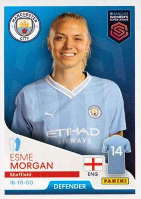 #203 Esme Morgan (Manchester City) Panini Women's Super League 2024 Sticker Collection
