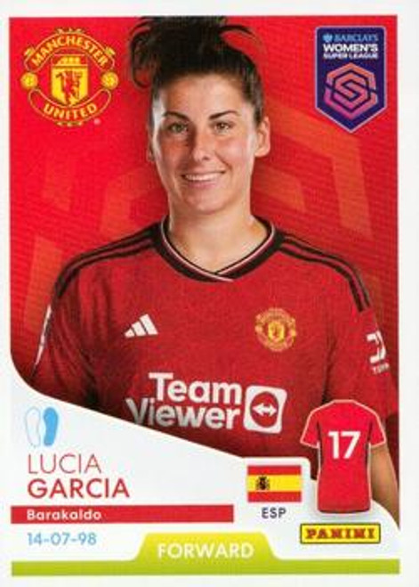 #229 Lucia Garcia (Manchester United) Panini Women's Super League 2024 Sticker Collection